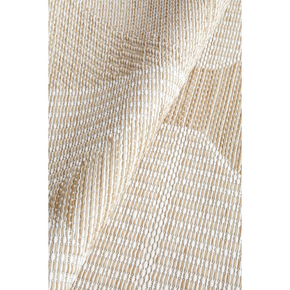Indoor/outdoor natural brown beige geometric rug detail image - House