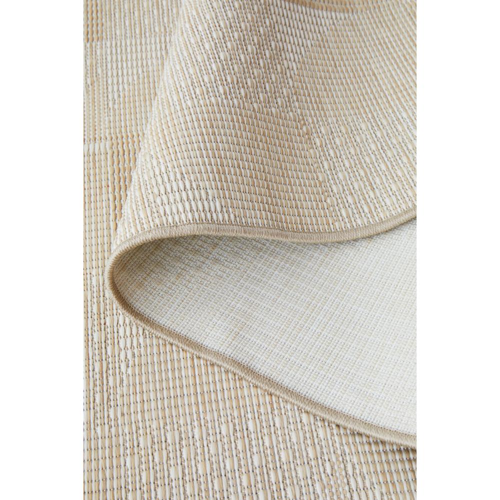 Natural Brown Beige curve check indoor outdoor floor runner - House