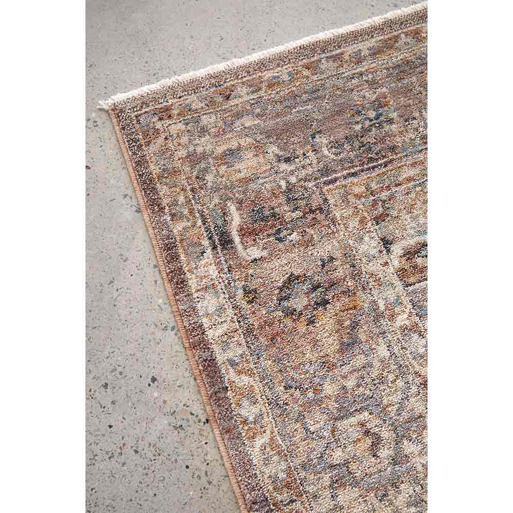 Darren Palmer Heirloom Rug in Plum detail shot at House