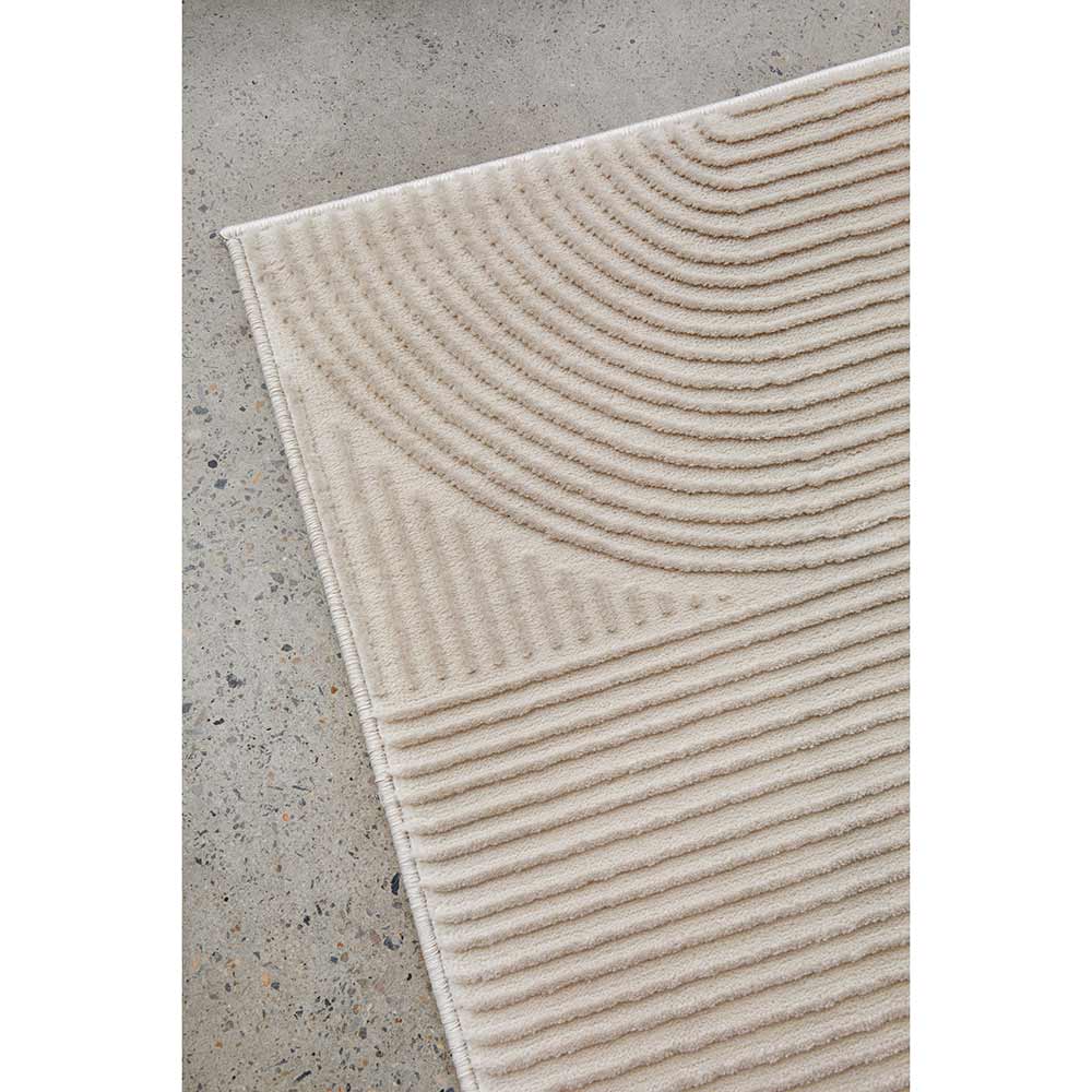 Darren Palmer Raking Rug Linen Cream detail shot at House