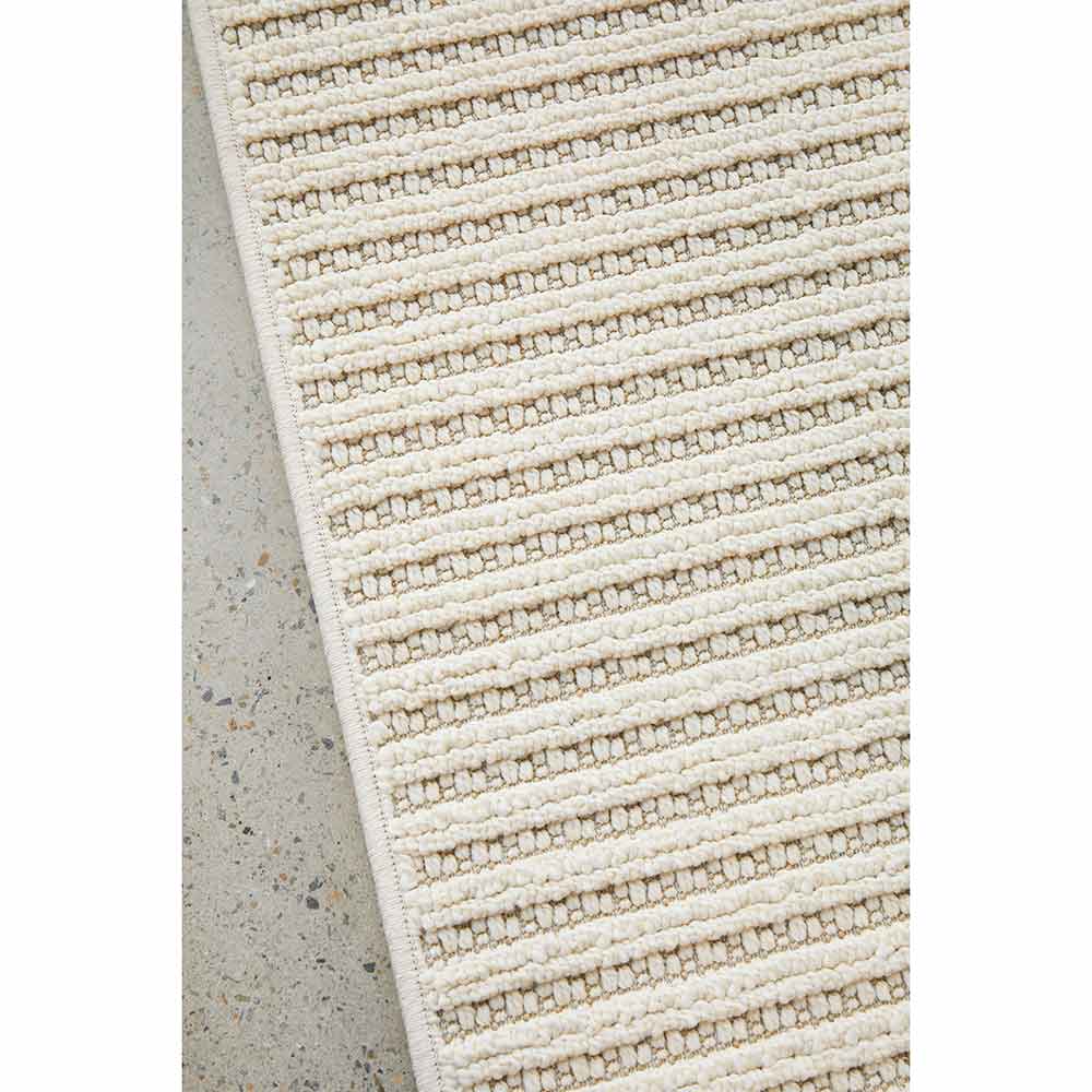 Darren Palmer Sandridge Indoor/Outdoor Rug in Cream detail shot at House