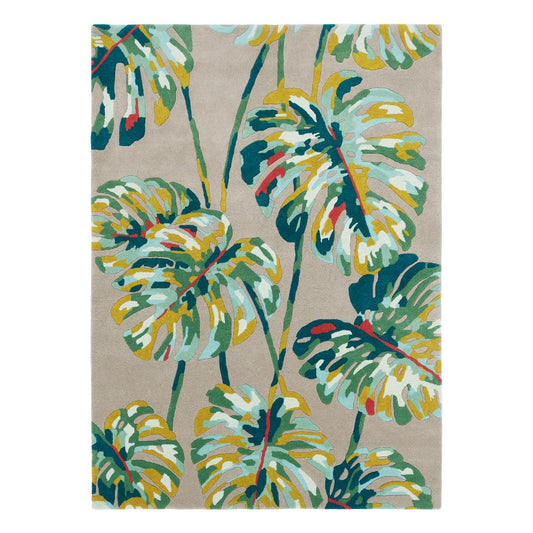 Harlequin Kelapa Rug Zest palm leaf wool rug - House
