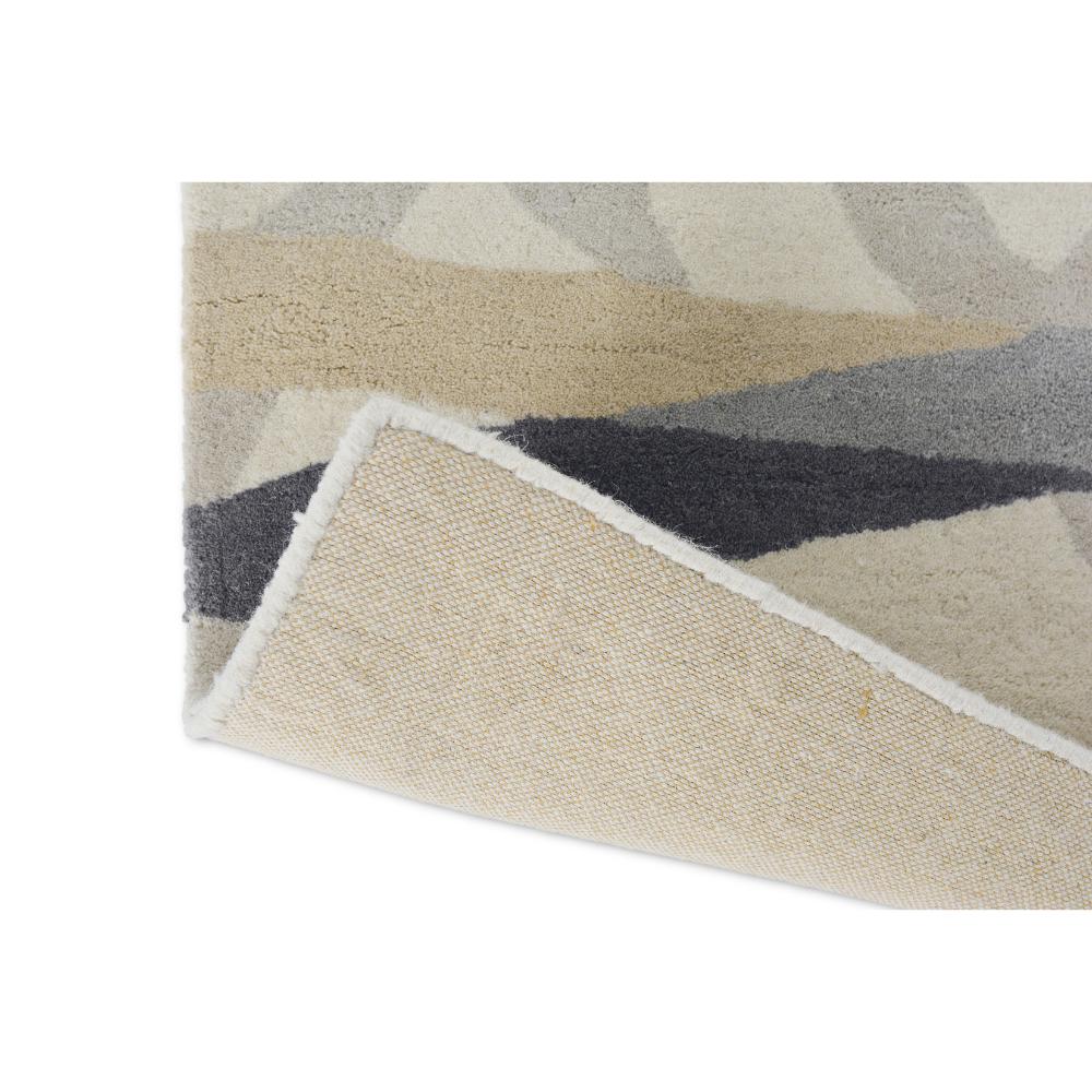 abstract grey wool Rug detail image - House