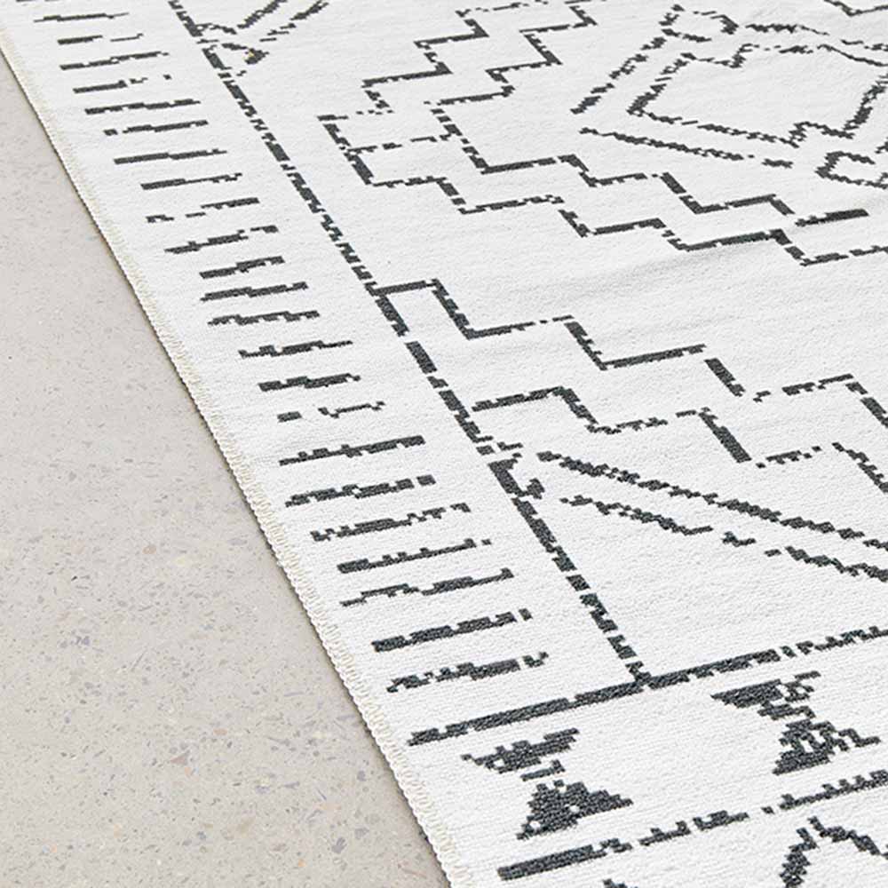 Rug Culture Kindred Washable Leeroy Rug White