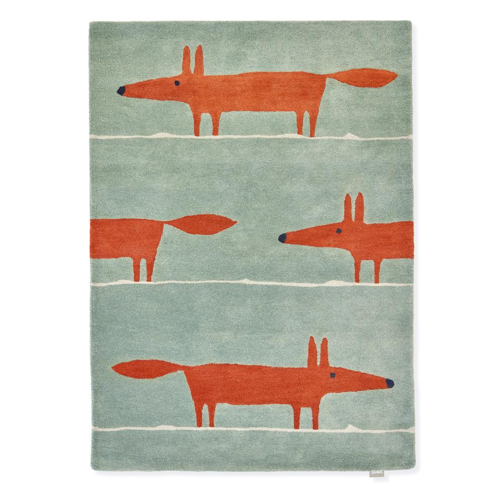 Scion Mr Fox Rug Mint Green - House
