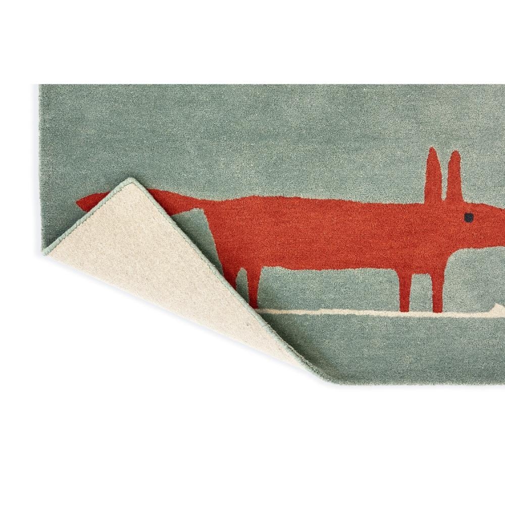 red Fox printed kids wool Rug detailed image - House