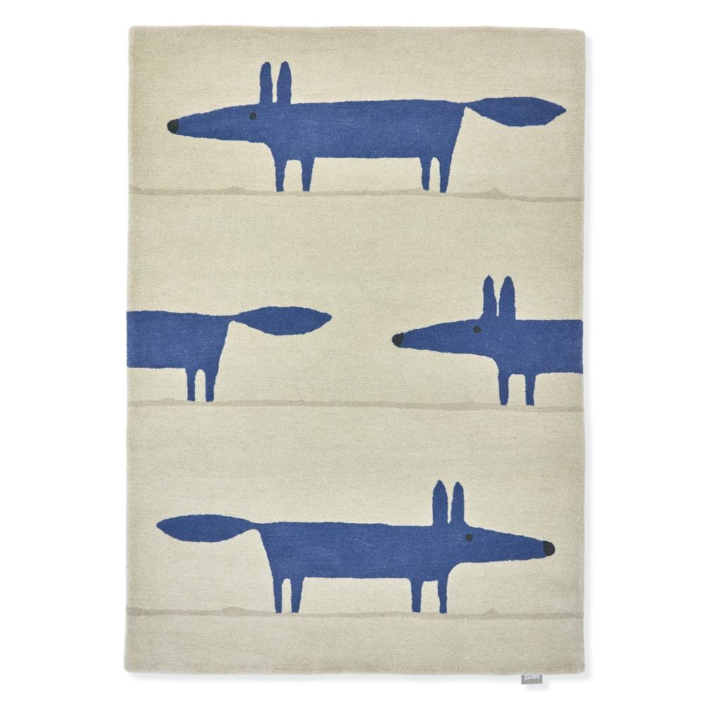 Scion Mr Fox Rug Denim Blue - House