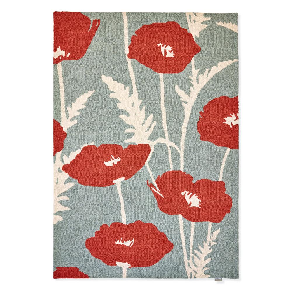 Scion Poppy Pop Rug Sage Poppy - House