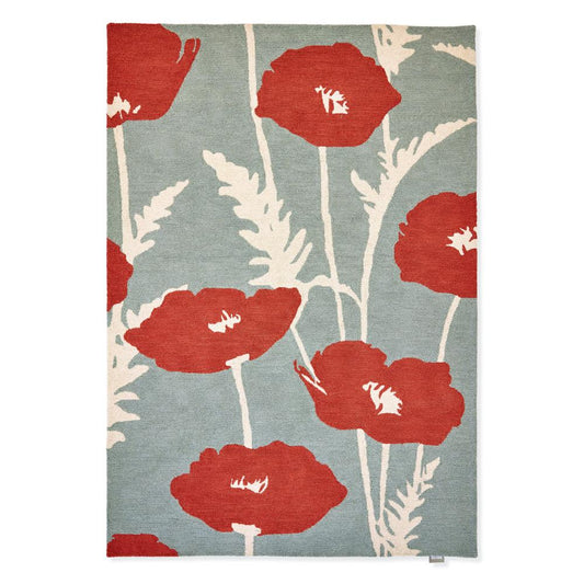 Scion Poppy Pop Rug Sage Poppy - House
