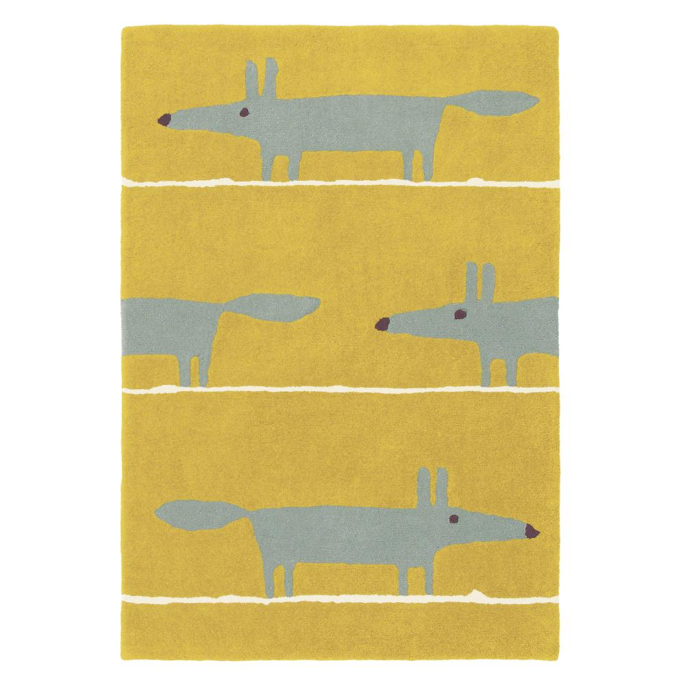 Scion Mr Fox Wool Rug Mustard - House