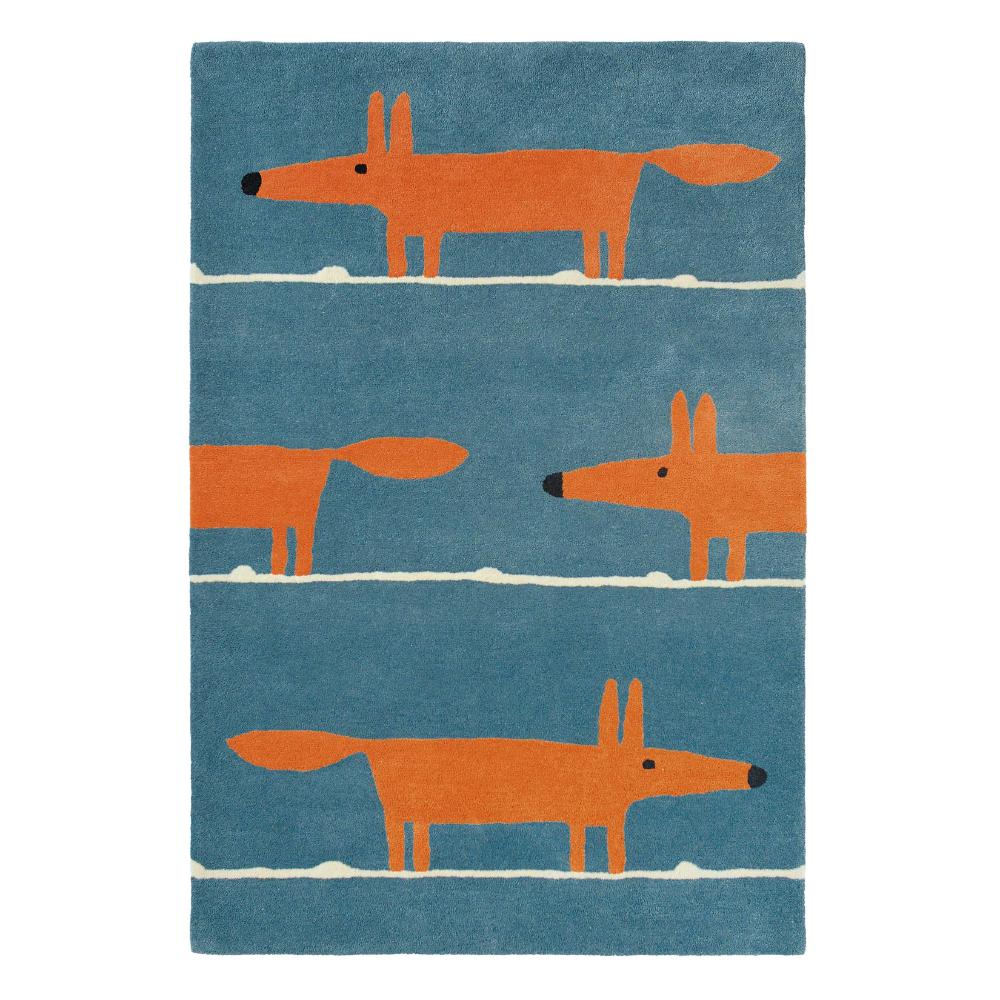 Scion Mr Fox Wool Rug Denim - House