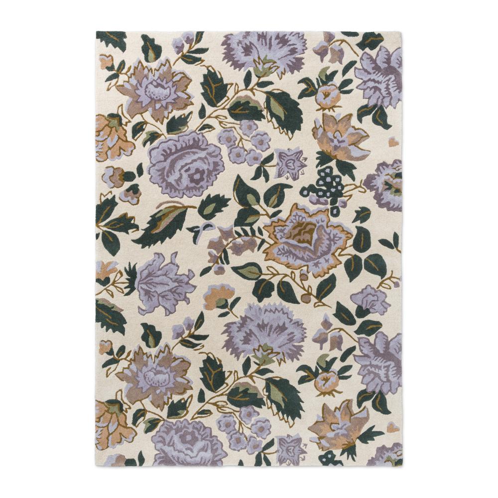 Laura Ashley Wendling Floral Rug Heather Purple - House