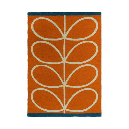 Orla Kiely Linear Stem Indoor/Outdoor Rug Orange - House