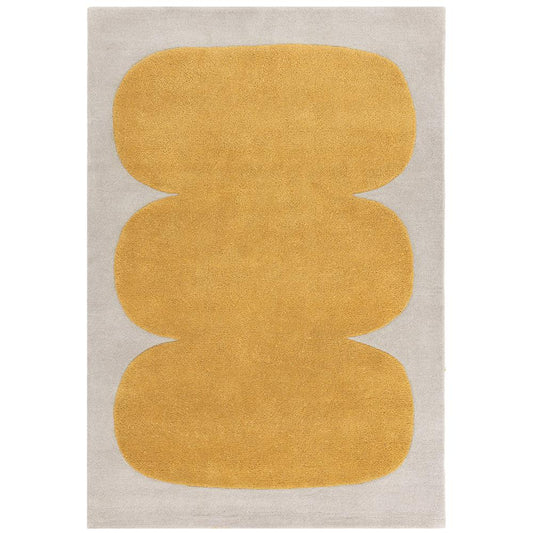 Asiatic Sculpt Rug in Gold Yellow