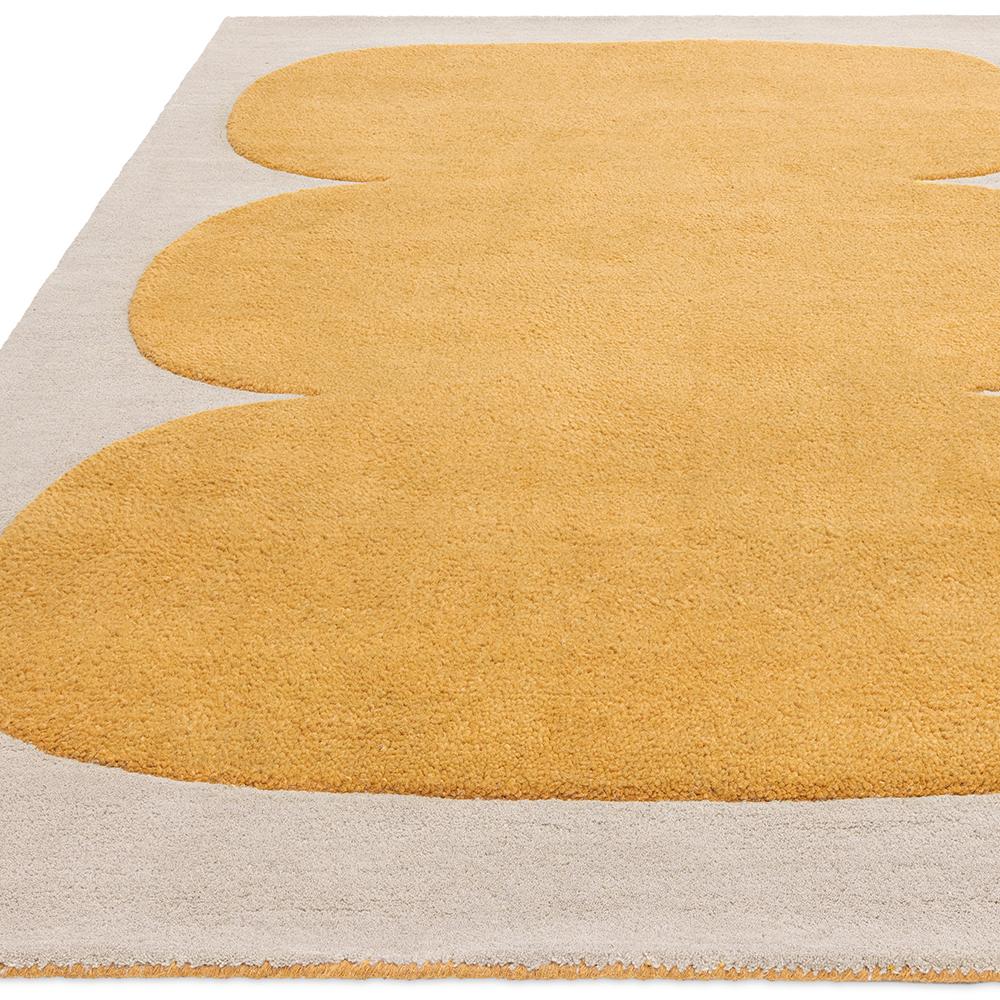 Asiatic Sculpt Rug in Gold Yellow