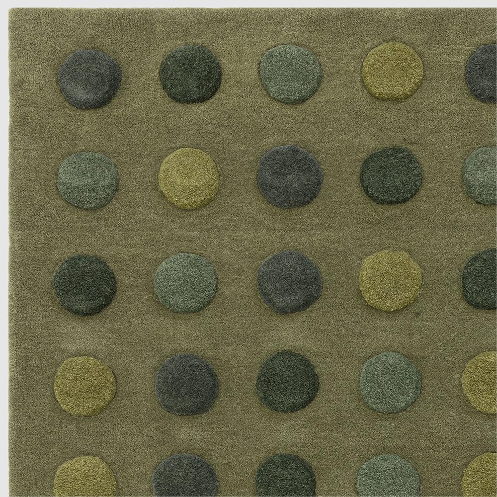 Asiatic Dotty Rug Green