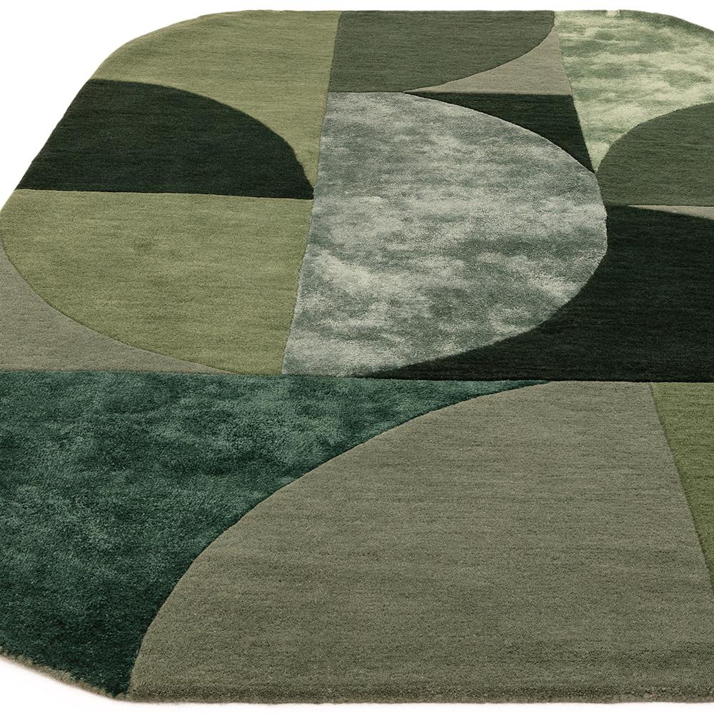Asiatic Oval Rug Forest Green