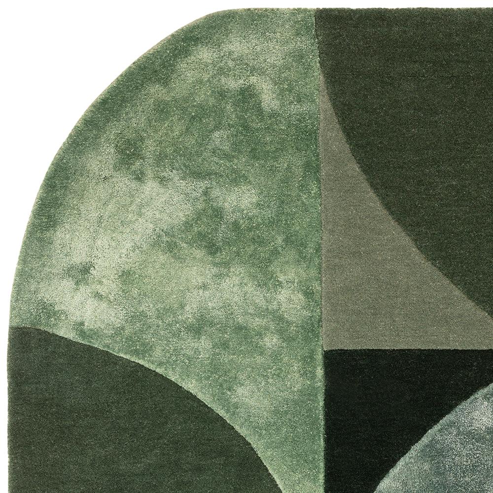 Asiatic Oval Rug Forest Green