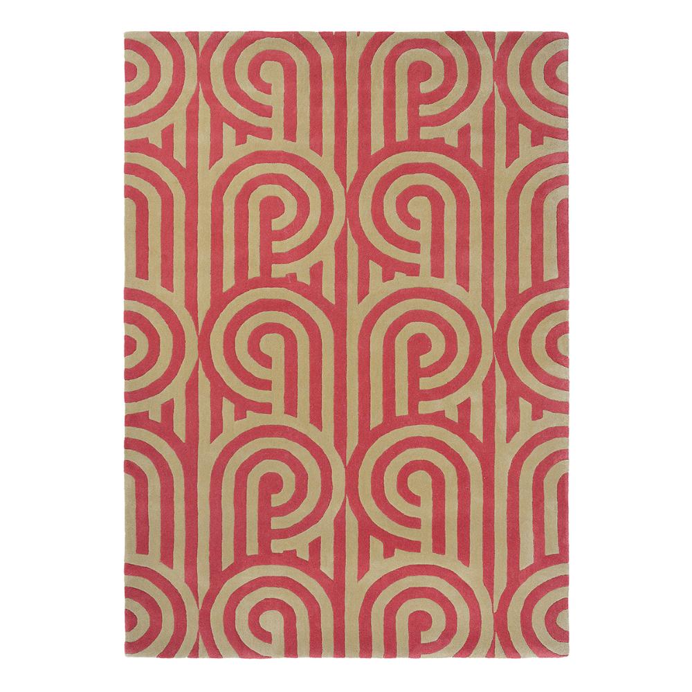 Florence Broadhurst Turnabouts Rug claret