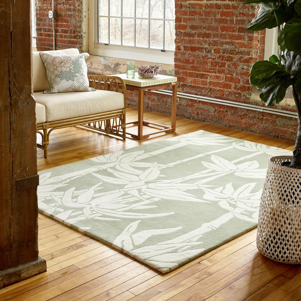 Florence Broadhurst Japanese Bamboo Rug Jade green