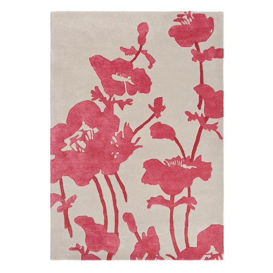 Florence Broadhurst Floral 300 Rug poppy red