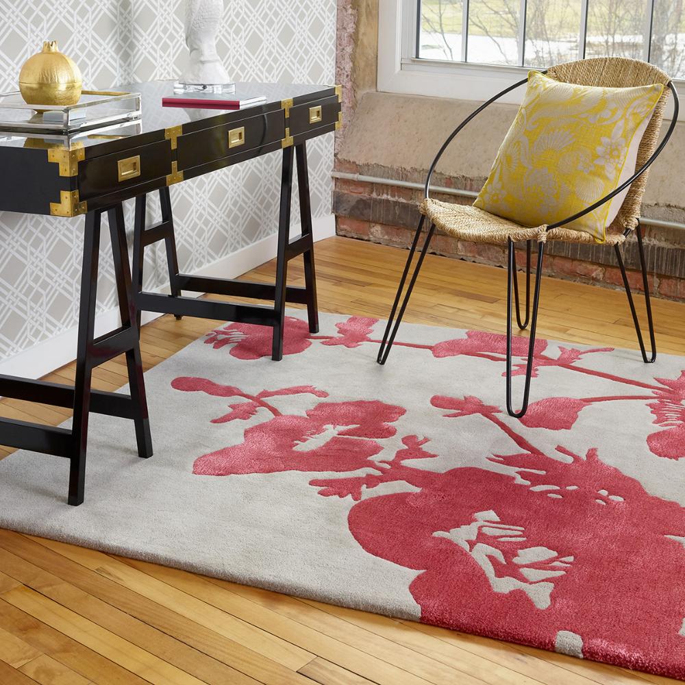 Florence Broadhurst Floral 300 Rug poppy red