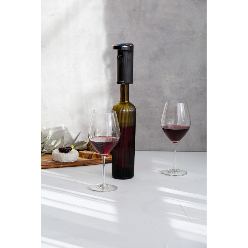 Lenoxx Instant Wine Aerator & Dispenser With Adjustable Bottle Fit