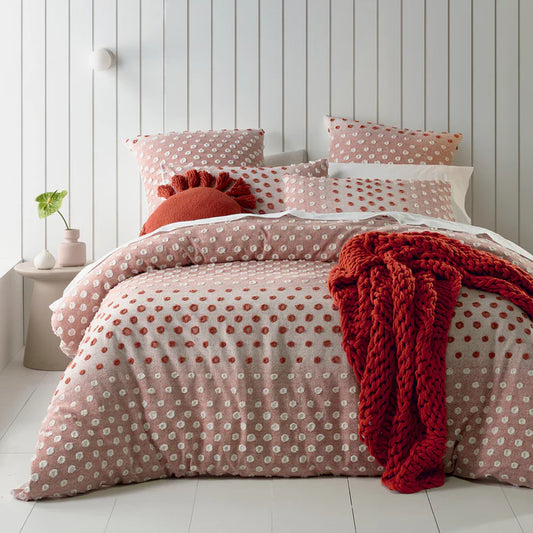 Lorraine Lea Ruby Queen Size Quilt Cover Set