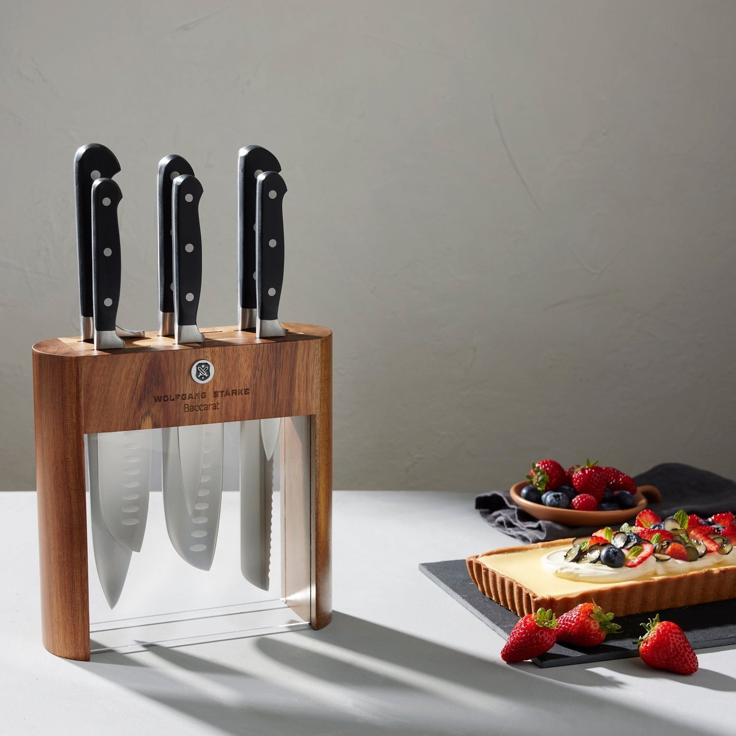 Personalisation For Baccarat Wolfgang Starke Klar Knife Block 7 Piece