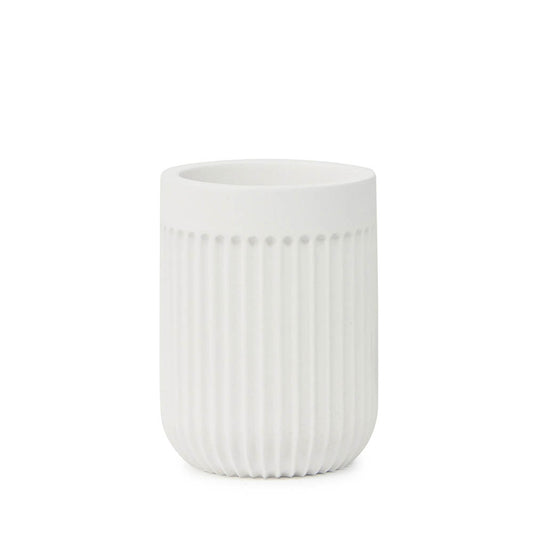 Salt & Pepper Cult Toothbrush Tumbler White