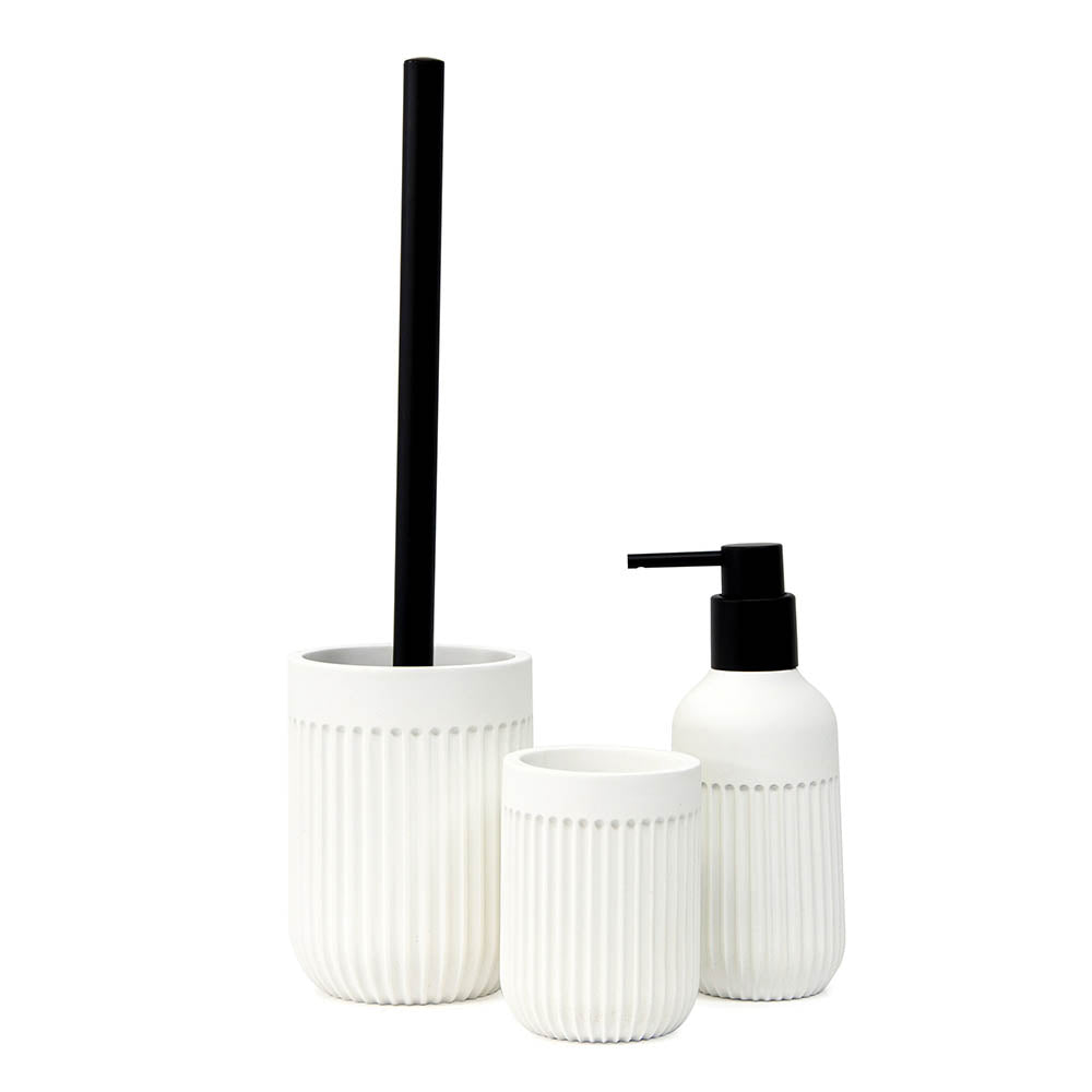 Salt & Pepper Cult Toothbrush Tumbler White