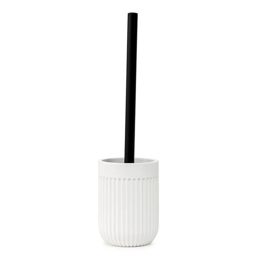 Salt & Pepper Cult Toliet Brush Holder White