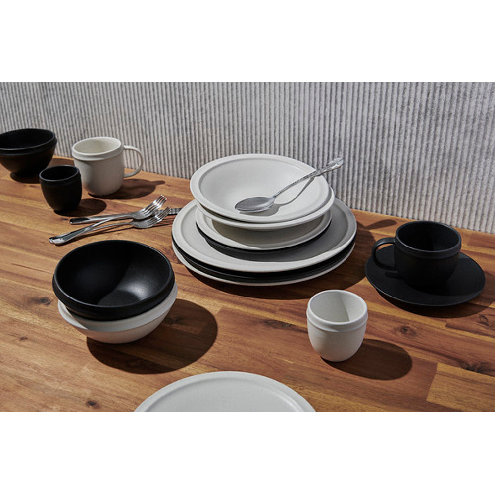 Salt & Pepper Plisset 12 Piece Dinner Set