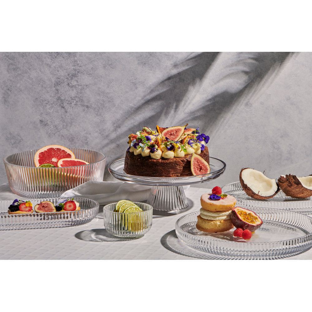Salt & Pepper Ogin Footed Cake Plate 28x10cm