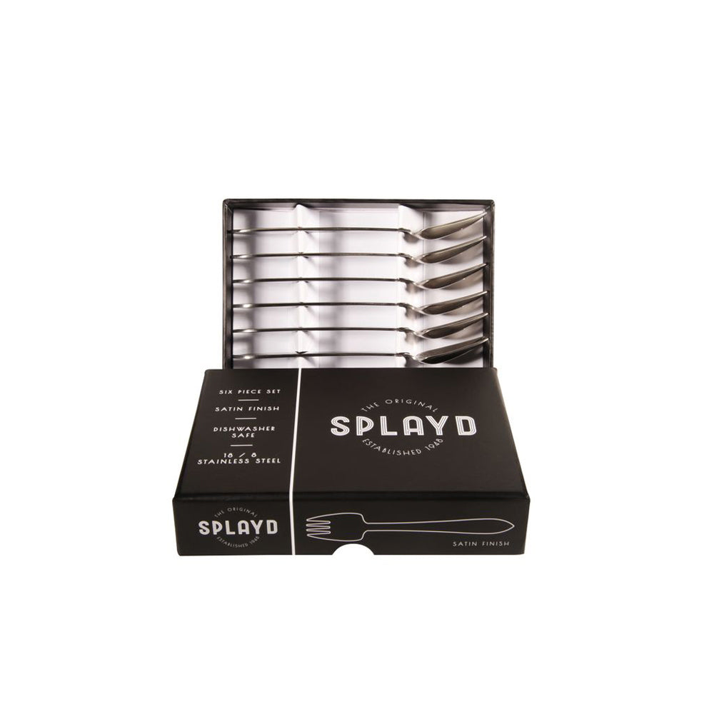 Splayd Black Label Stainless Steel Mini 6 Piece Cutlery Box Set