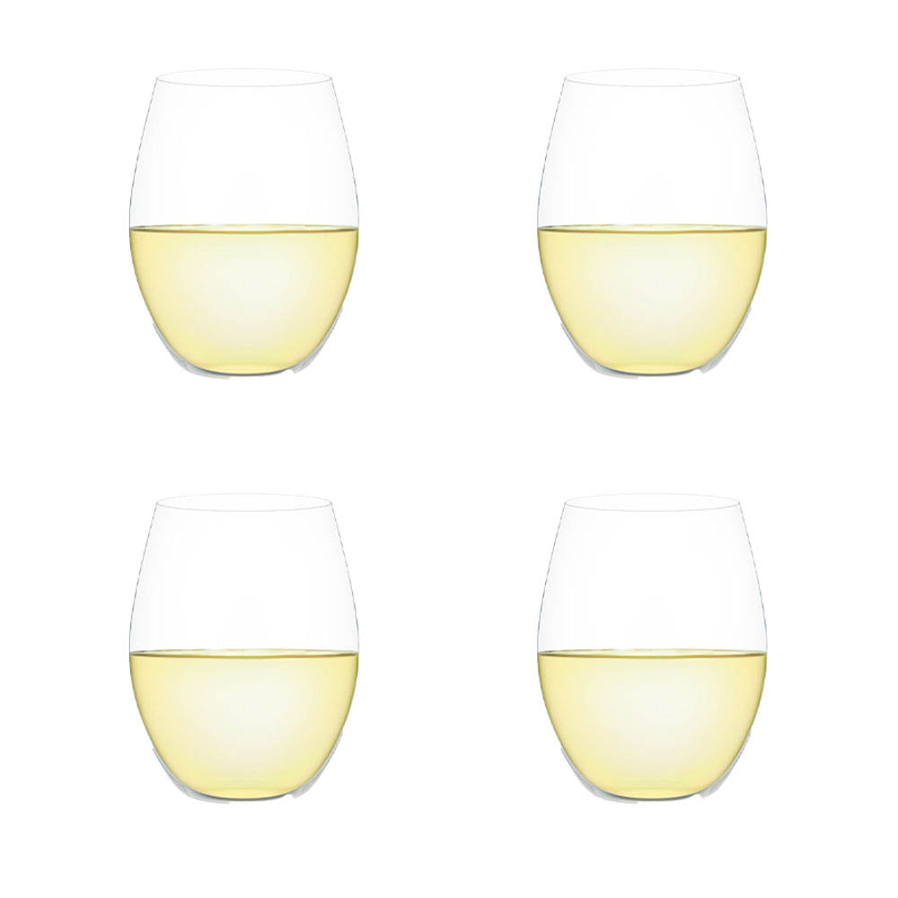 Plumm Outdoors Set of 4 Stemless White Wine Glasses