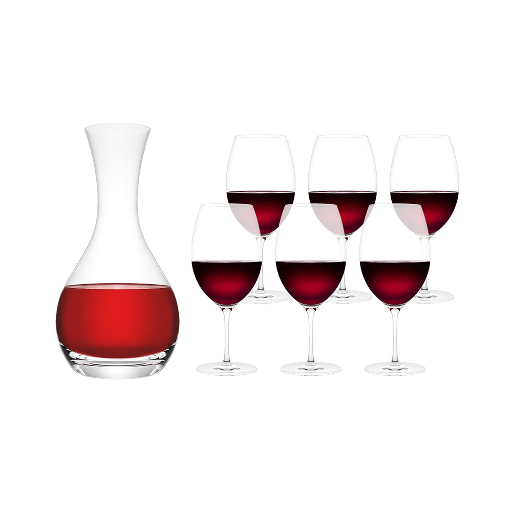 Plumm Everyday The Red Glass & La Trobe 7 Piece Decanter Gift Set