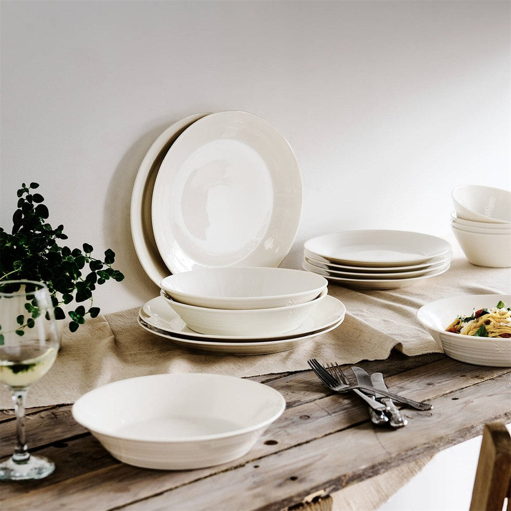 Royal Doulton 1815 Pure Set of 4 Pasta Bowls 23cm White