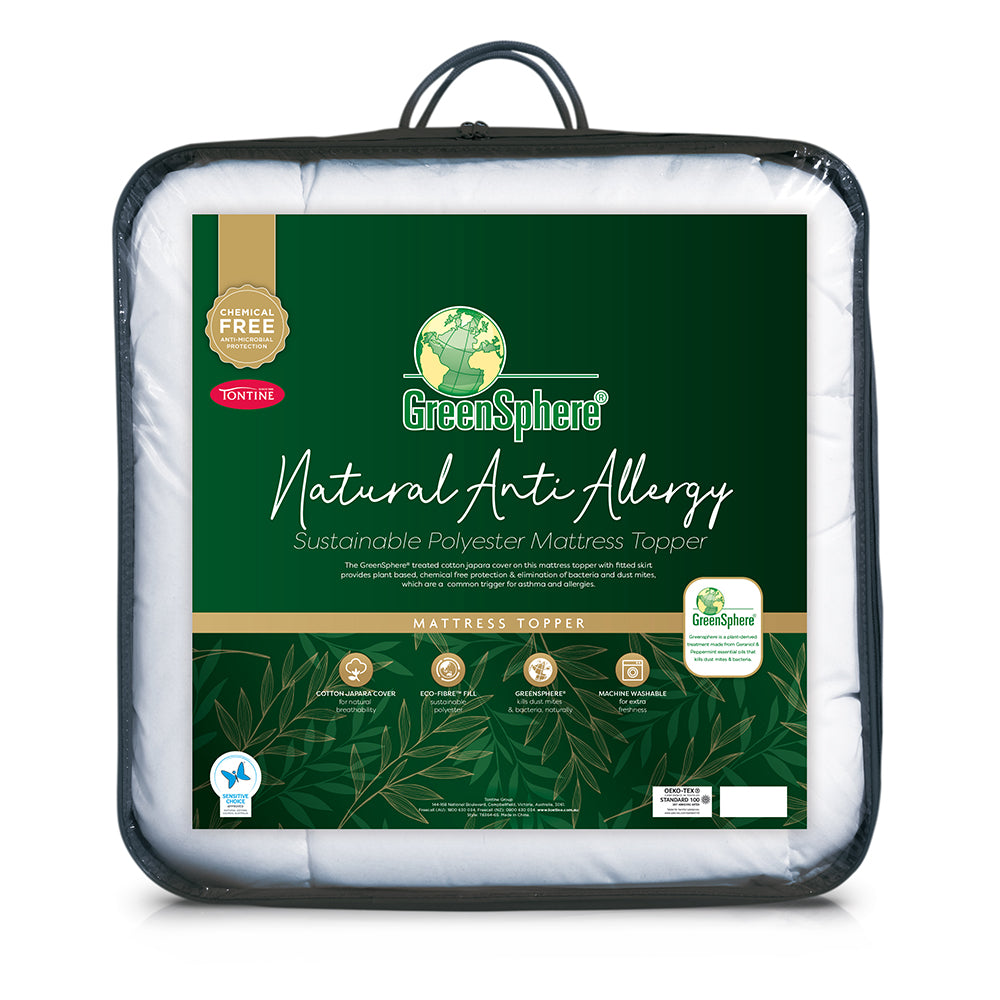 Tontine Greensphere Natural Anti Allergy Mattress Topper