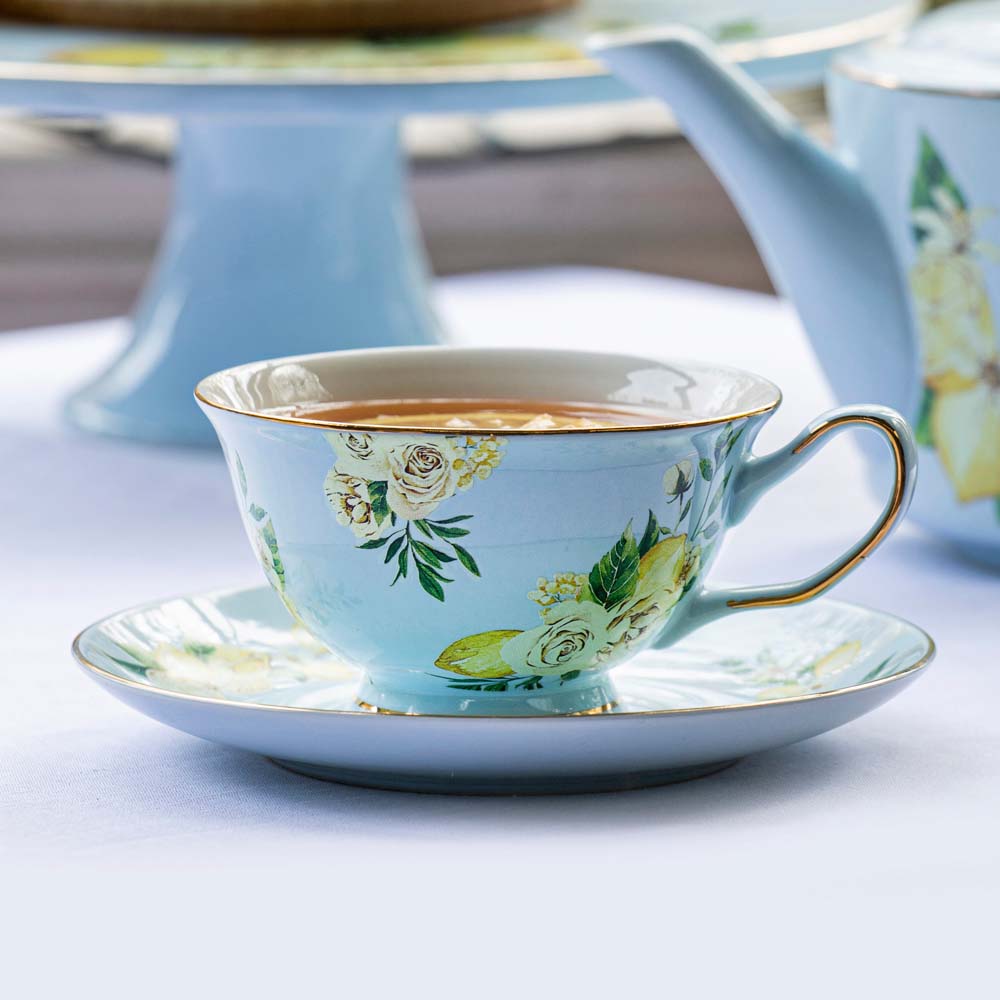 Ashdene Citrus Blooms Trio Cup Saucer & Plate Set