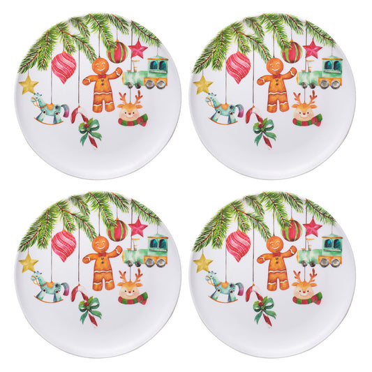 Ashdene Hanging out for Christmas Set of 4 Plates