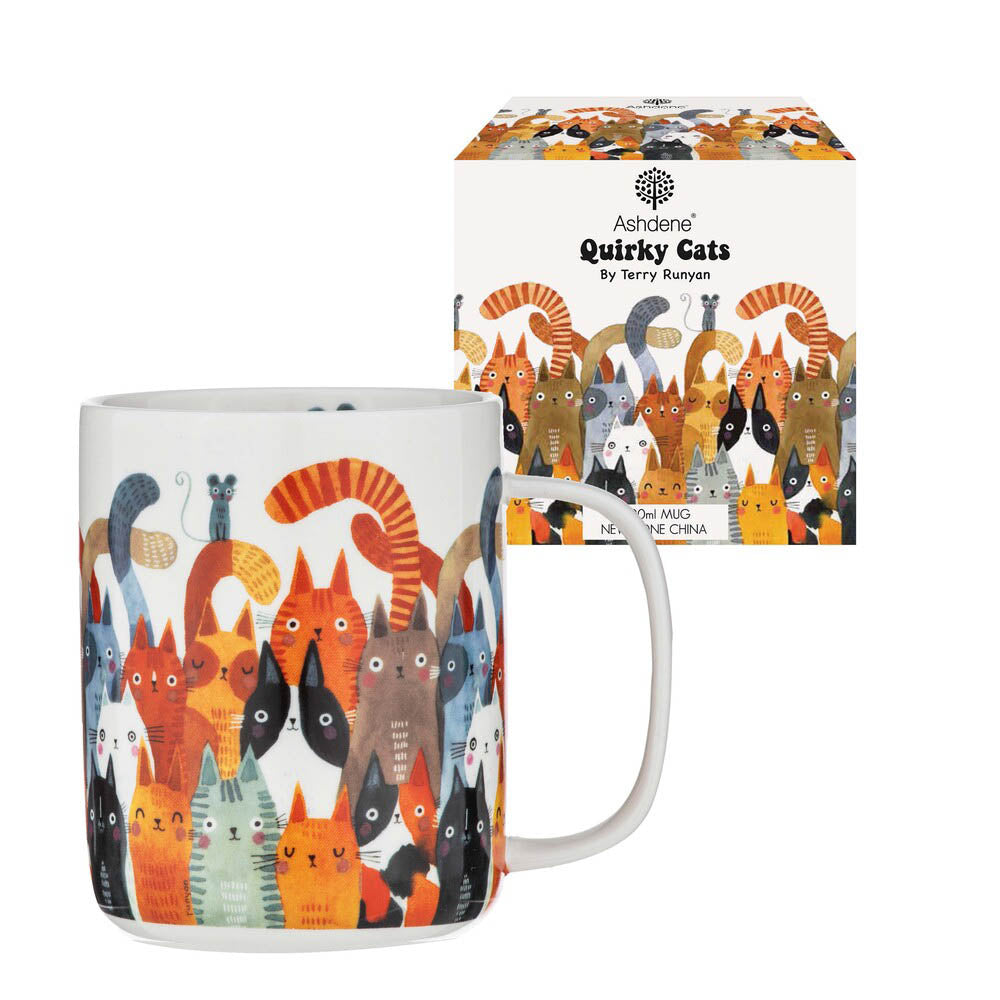 Ashdene Quirky Cats Mug 400ml