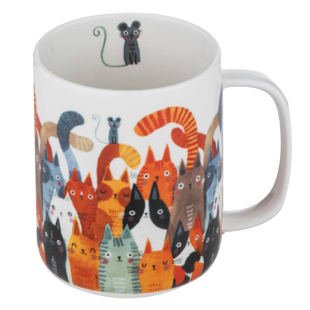 Ashdene Quirky Cats Mug 400ml