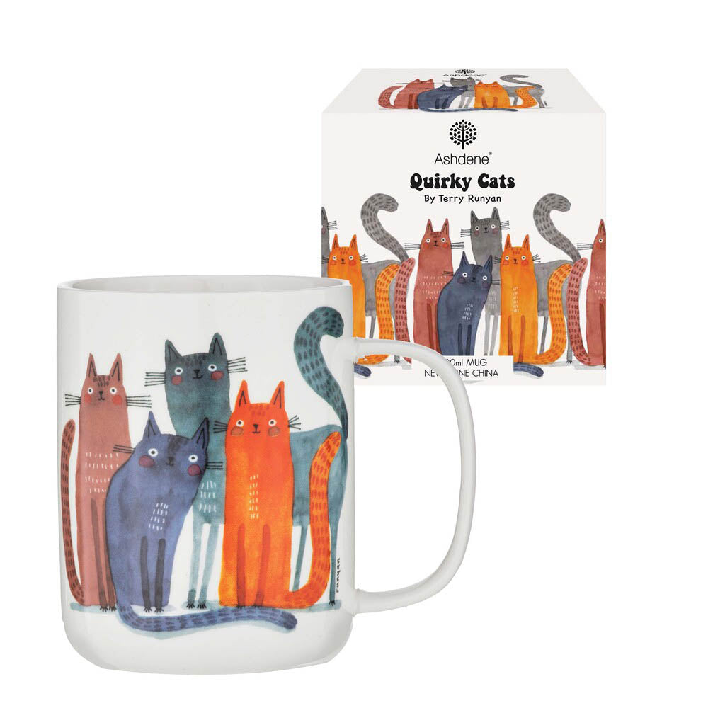 Ashdene Quirky Cats Mug 400ml