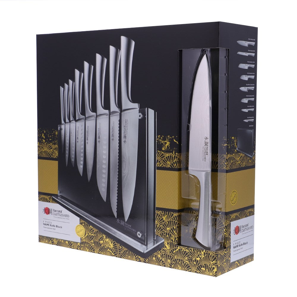 Personalisation For Baccarat Damashiro Nami 9-Piece Knife Block