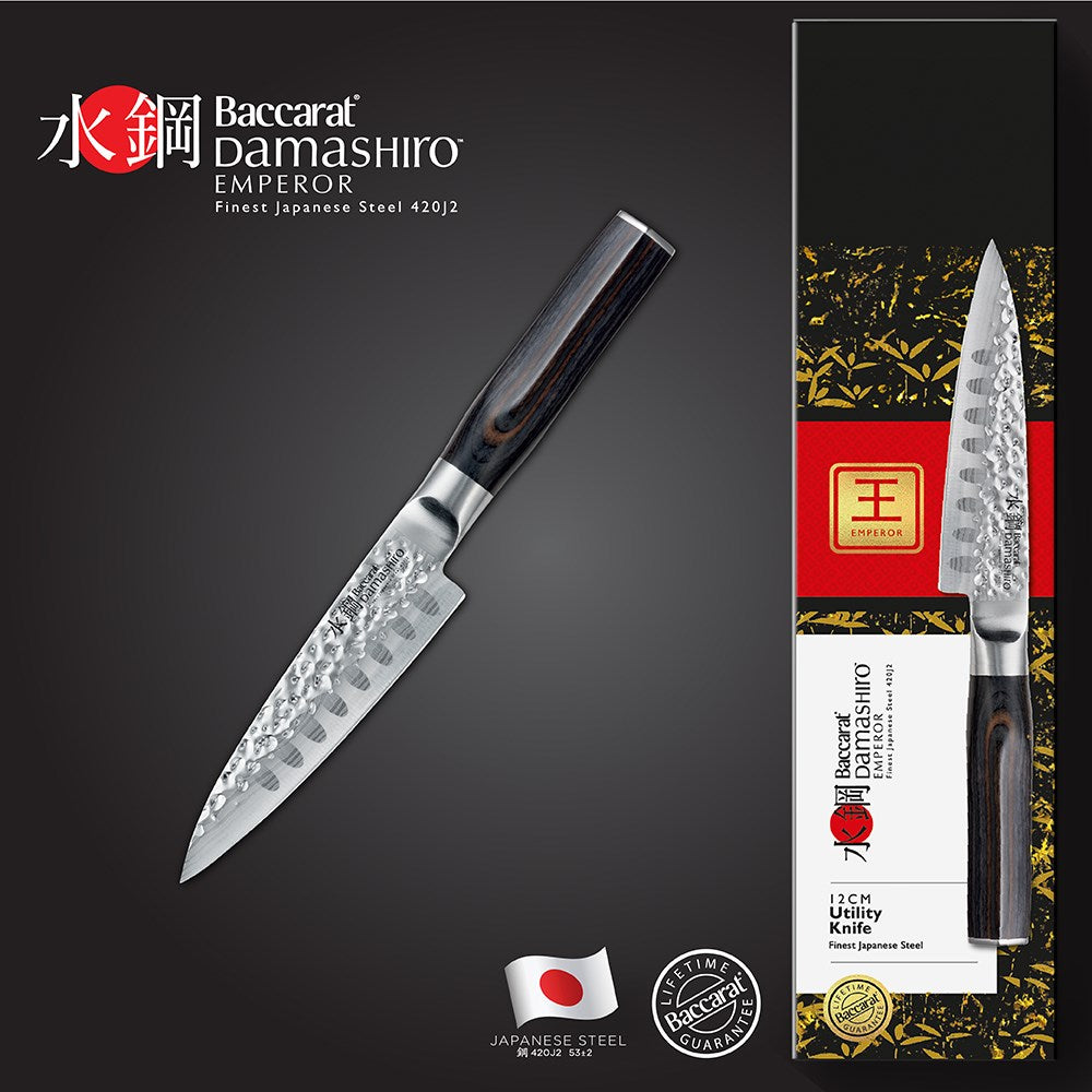 Baccarat Damashiro EMPEROR Utility Knife 12cm