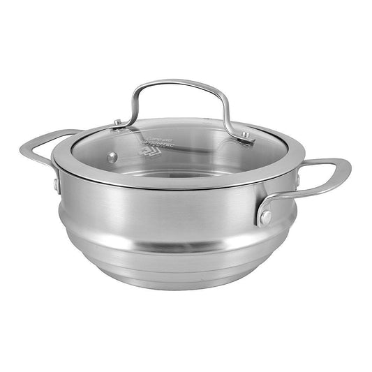 Cuisine::pro Swiss+Tec Ceramic and Stainless Steel Steamer Set 20cm
