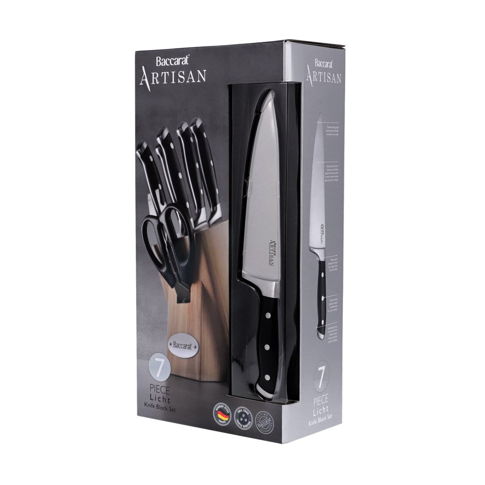 Baccarat Artisan Licht 7 Piece Knife Block