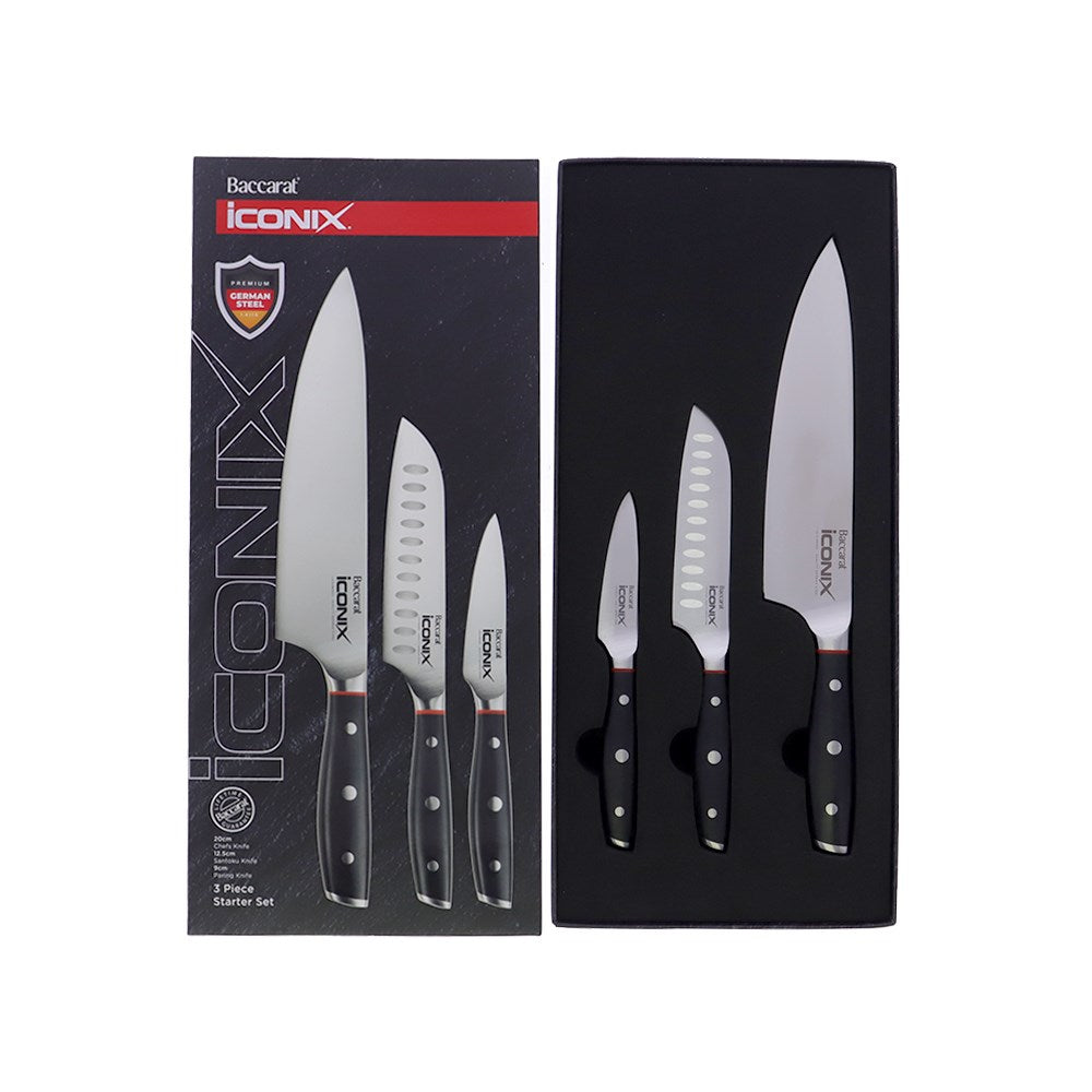 Baccarat iconiX 3 Piece Starter Knife Set