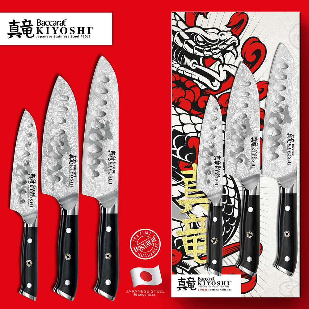 Baccarat KIYOSHI Santoku Set of 3